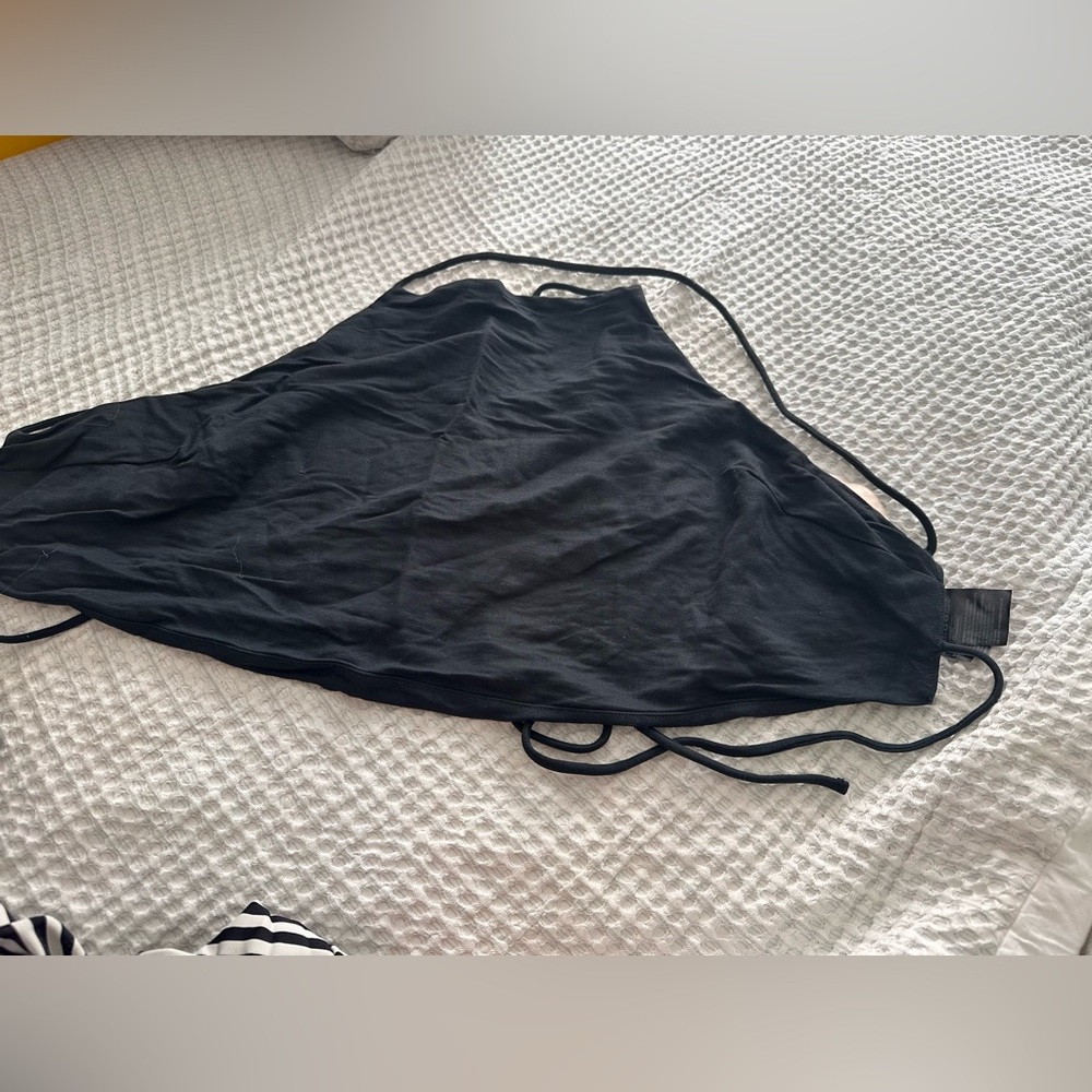 H&M Black Halter Crop Top